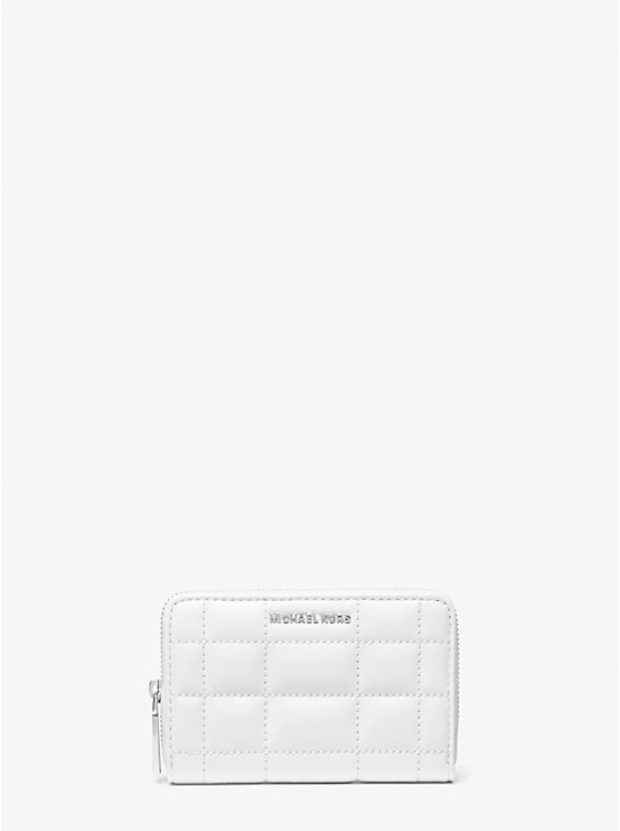 Michael Kors Women's Small Quilted Leather Wallet – Stylish & Compact Designer Wallet