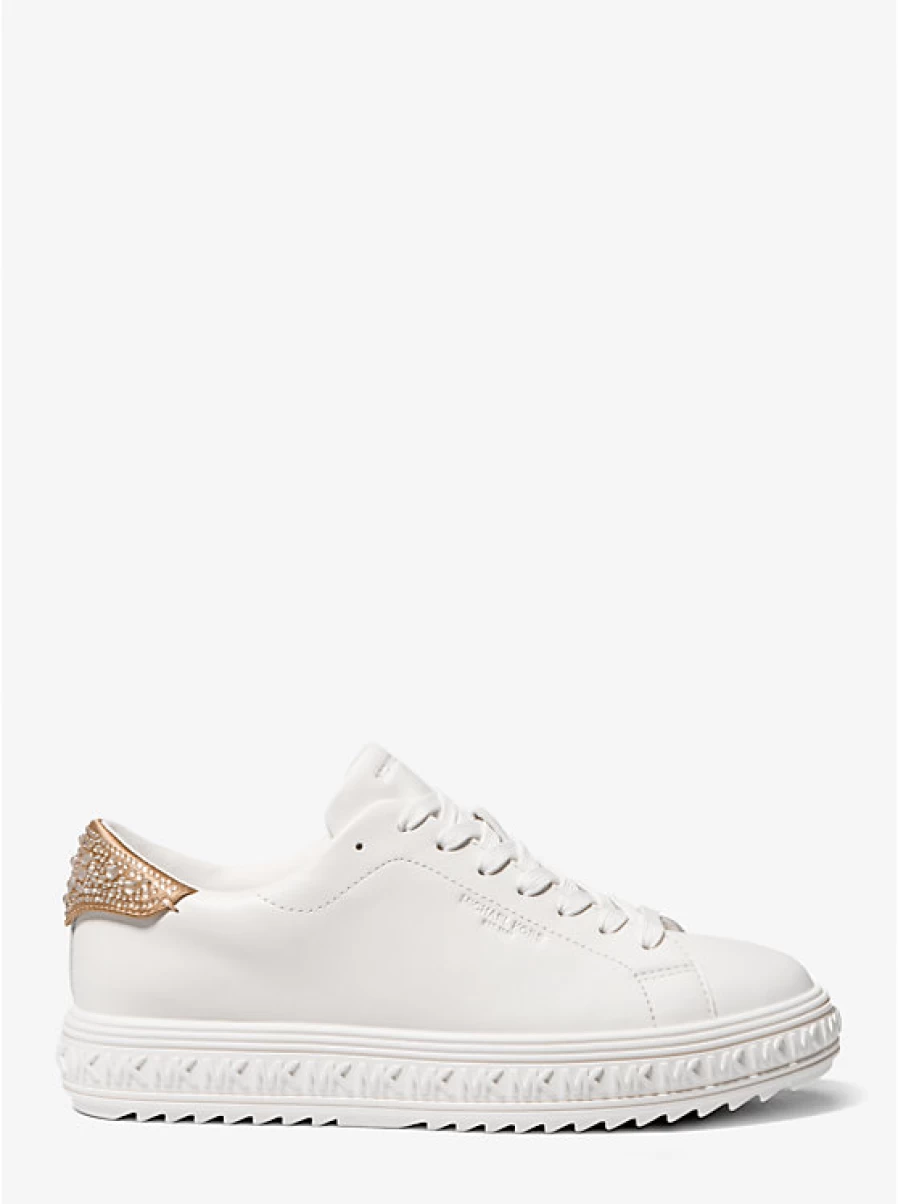 Michael Kors Women's Embellished Leather Grove Espadrille Sandals