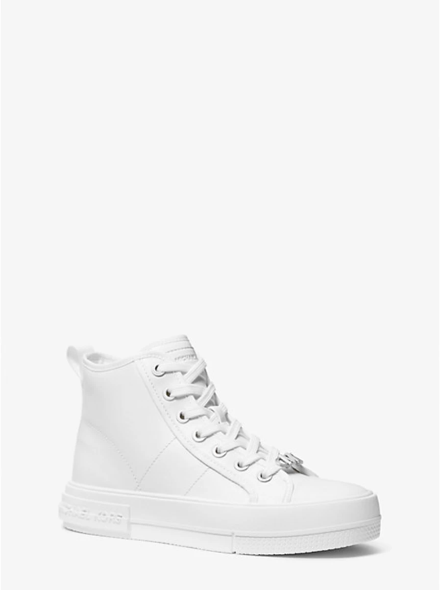Michael Kors Women's Evy High-Top Leather Espadrille Sneakers