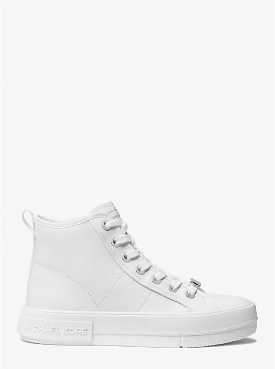 Michael Kors Women's Evy High-Top Leather Espadrille Sneakers