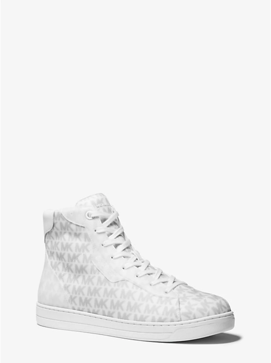 Michael Kors Men's Keating High Top Espadrille Sneakers with Logo