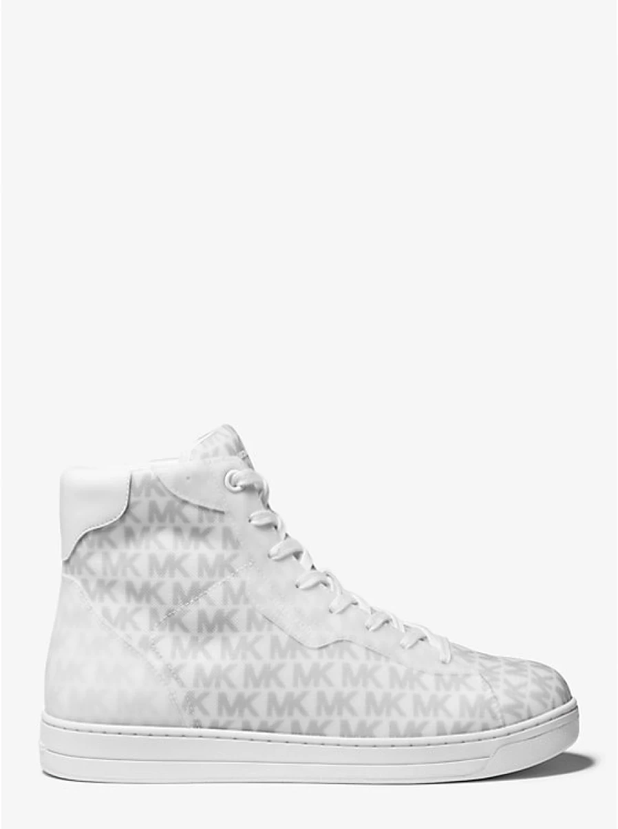 Michael Kors Men's Keating High Top Espadrille Sneakers with Logo