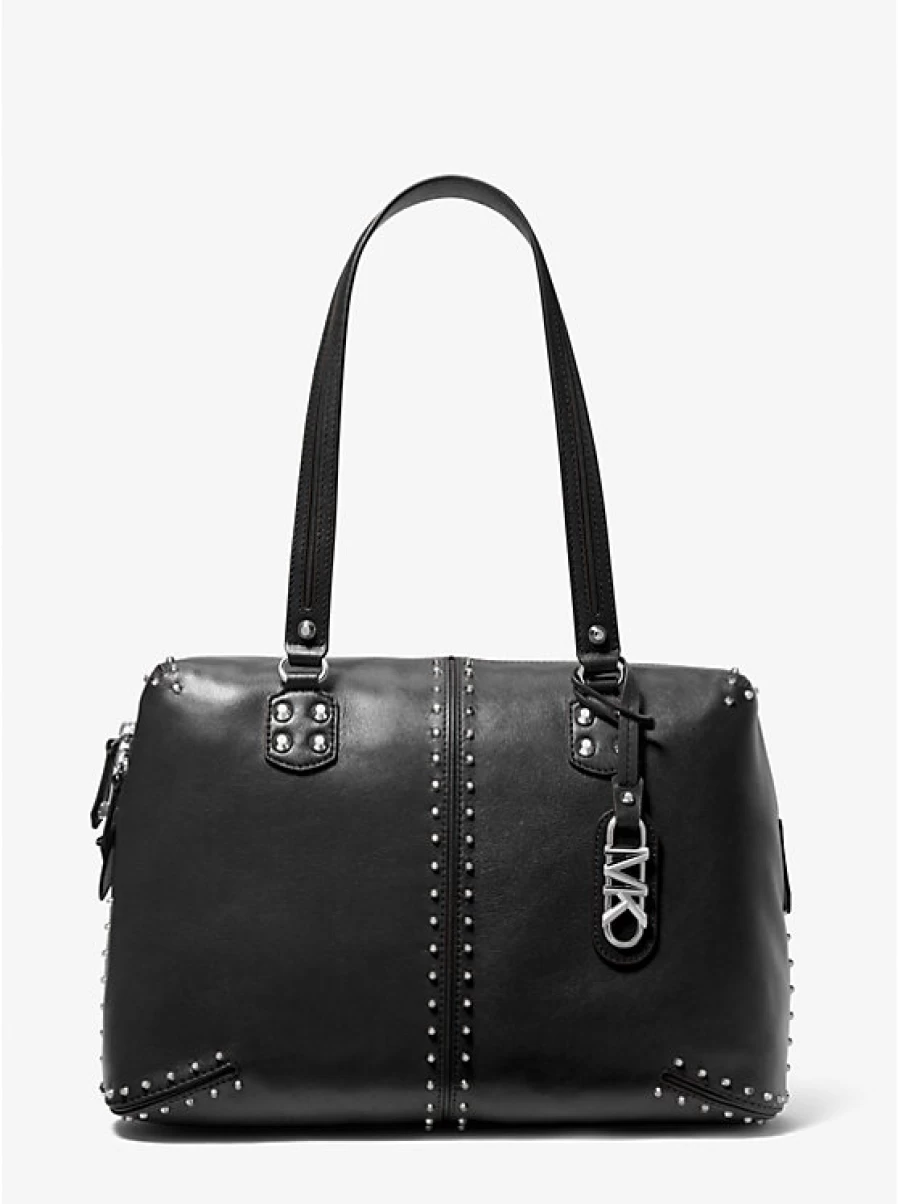 Michael Kors Women's Large Astor Studded Leather Tote Bag