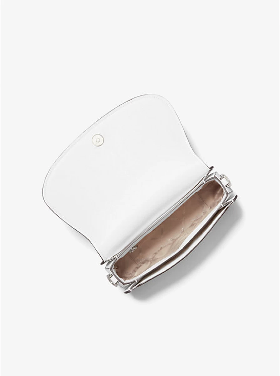 Michael Kors Mila Medium Leather Crossbody Bag for Women, Stylish Messenger Handbag