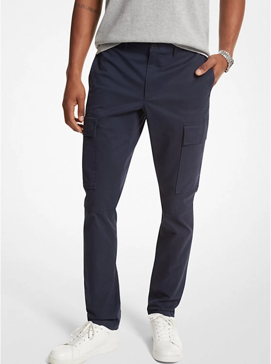 Michael Kors Men's Cotton Blend Twill Cargo Pants - Comfortable & Stylish