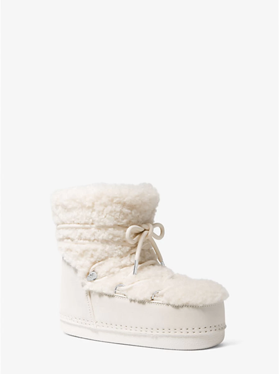 Michael Kors Women's Zelda Sherpa & Suede Winter Boots