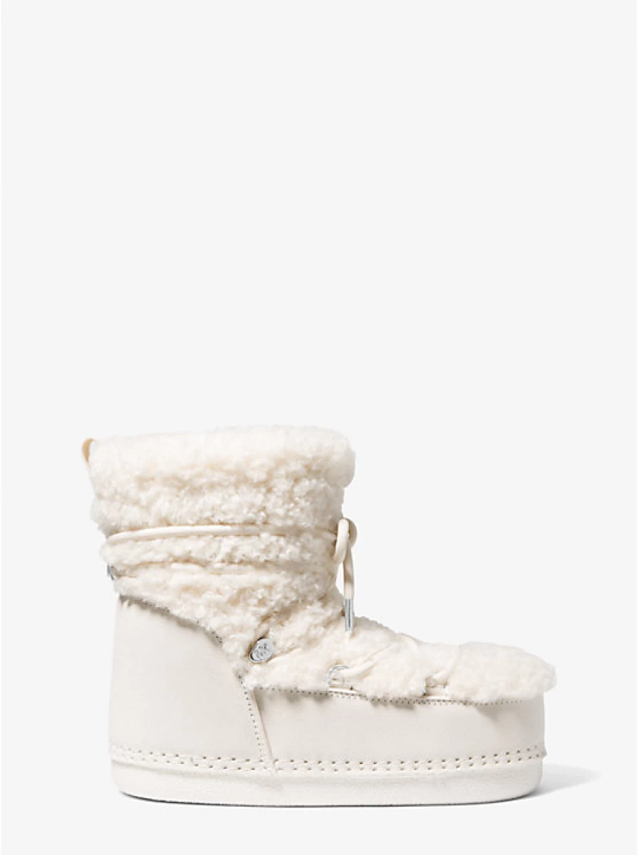 Michael Kors Women's Zelda Sherpa & Suede Winter Boots