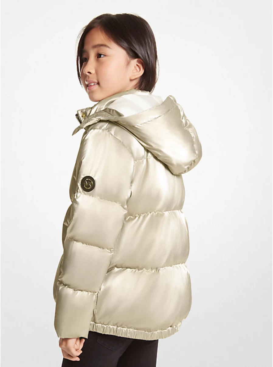 Michael Kors Kids' Waxed Quilted Jacket for Children - Water-Resistant Stylish Outerwear
