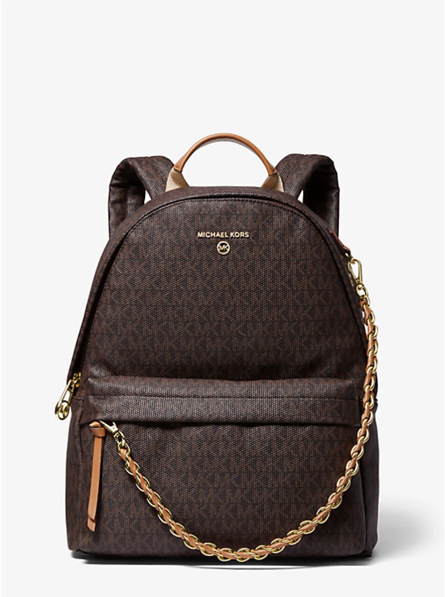 Michael Kors Women's Slater Medium Logo Backpack - Stylish Designer Handbag for Women