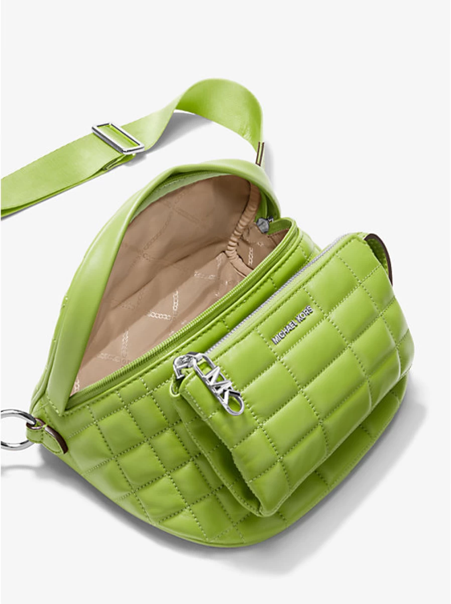Michael Kors Women's Quilted Leather Slater Suspender Bag - Medium Size