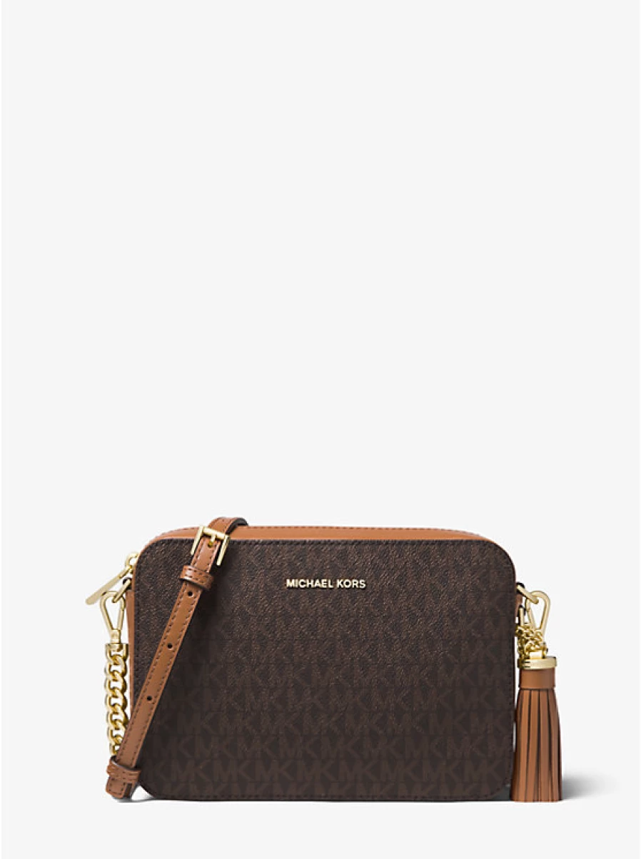 Michael Kors Women's Ginny Medium Shoulder Bag with Logo Strap