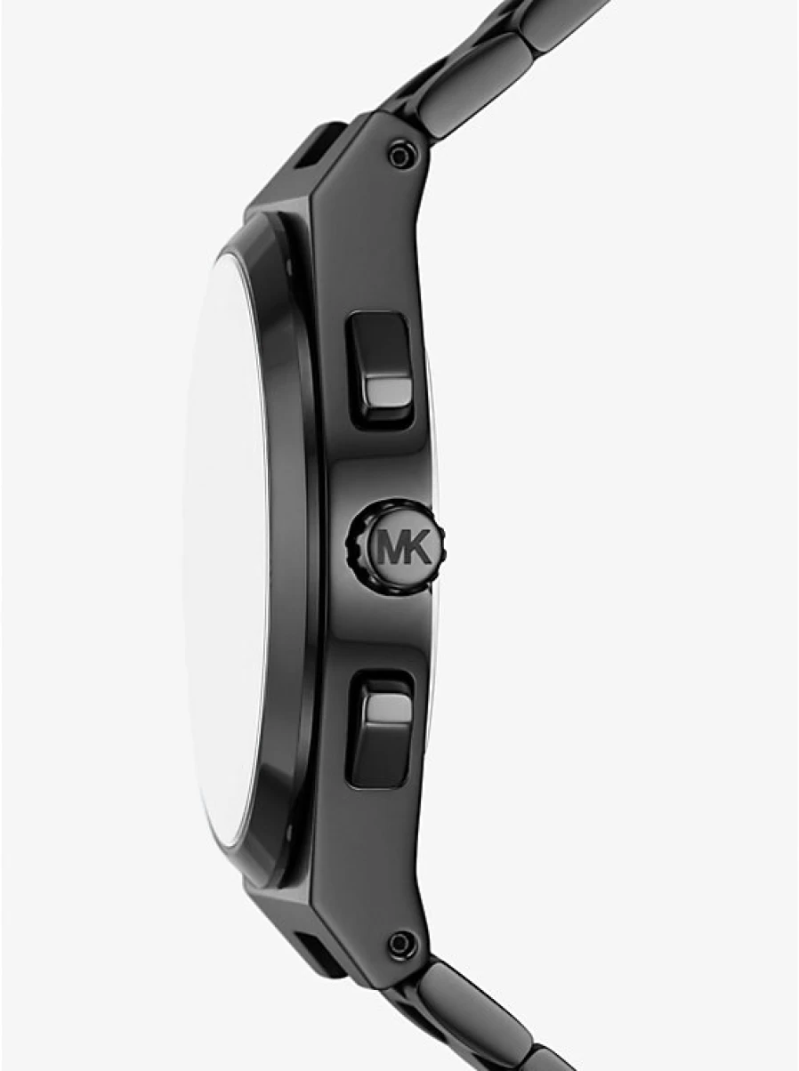 Michael Kors Men's Black Oversized Lennox Chronograph Watch