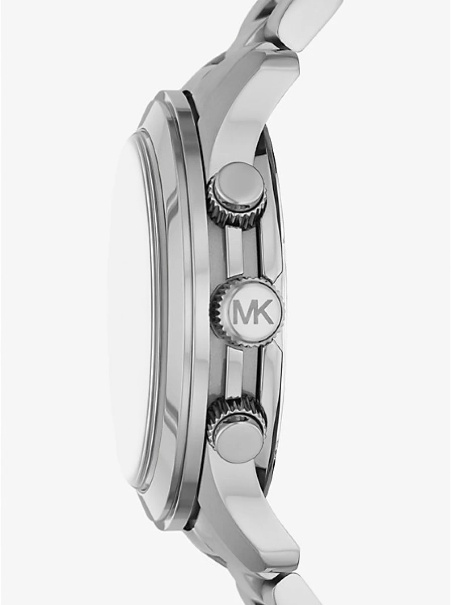 Michael Kors Men's Oversized Silver-Tone Runway Watch - Stylish Luxury Timepiece