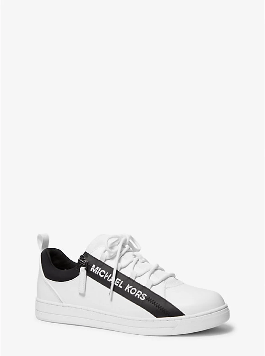 Michael Kors Men's Keating Leather & Mesh Espadrille Sneakers with Zipper Detail