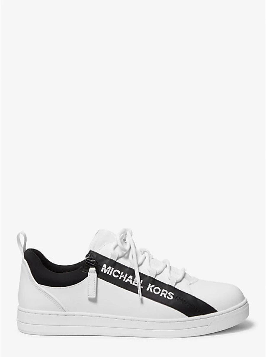 Michael Kors Men's Keating Leather & Mesh Espadrille Sneakers with Zipper Detail