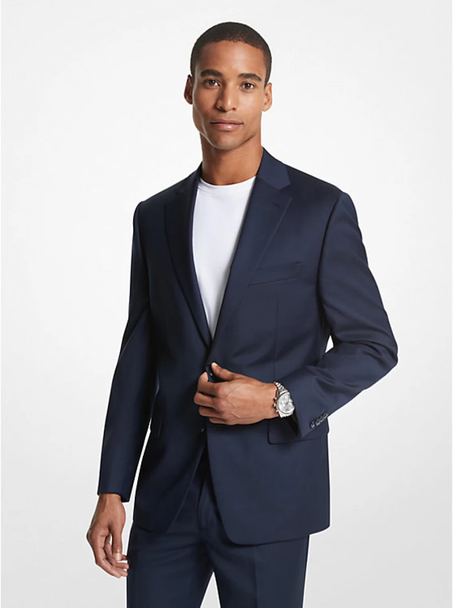 Michael Kors Men's Kaplan Wool-Blend Sports Jacket - Premium Casual Outerwear