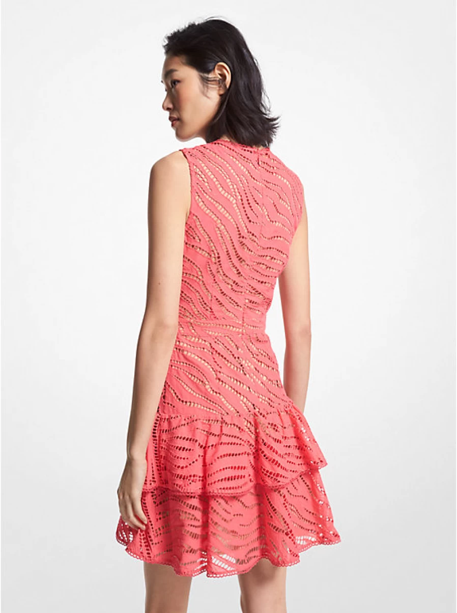 Michael Kors Women's Cotton Dress with Floral Zebra Print - Occasions Style