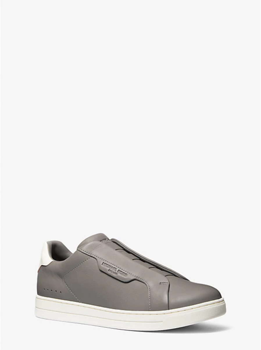 Michael Kors Men's Keating Two-Tone Leather Slip-On Sneakers - Casual Loafers for Men