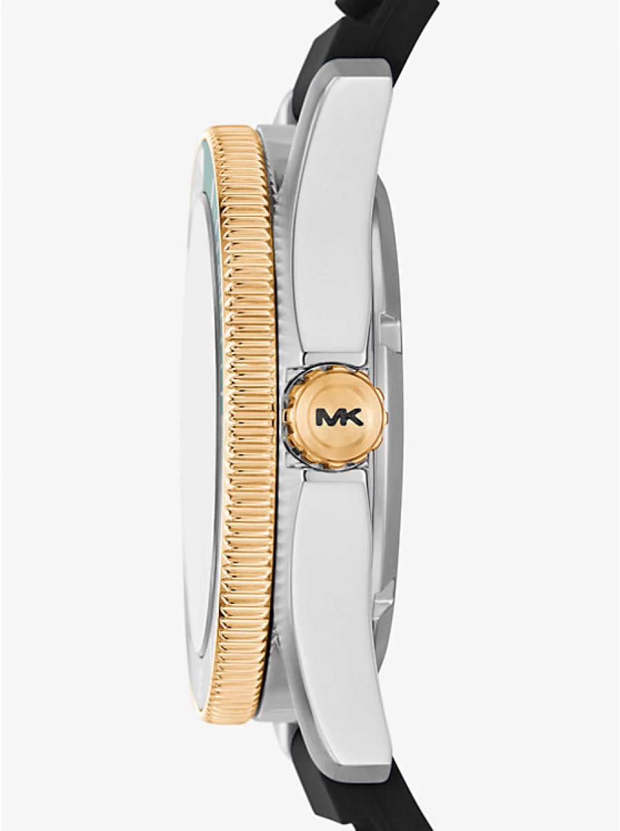 Michael Kors Men's Oversized Maritime Silicone Dive Watch - Waterproof Sport Chronograph