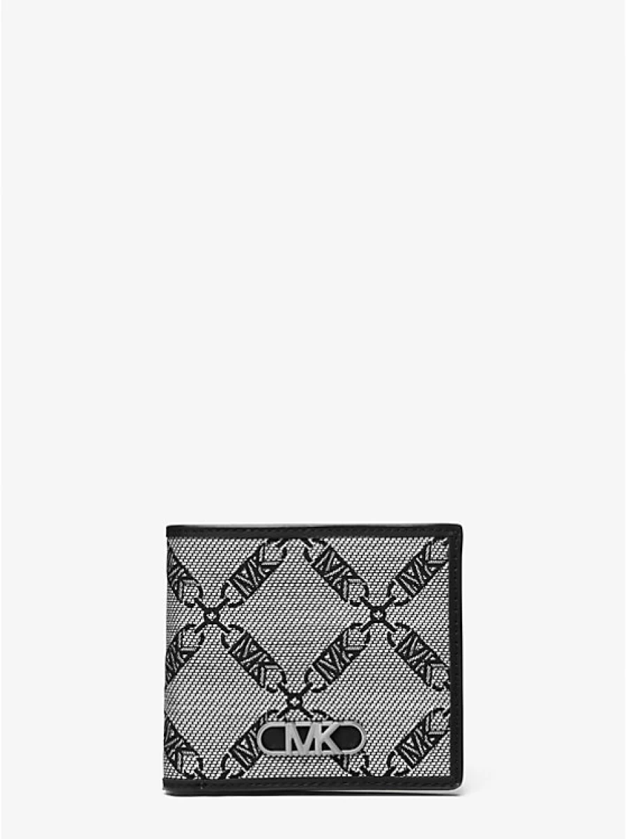 Michael Kors Men's Bryant Jacquard Wallet with Empire Logo Design