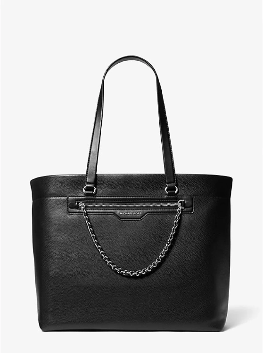 Michael Kors Women's Large Slater Tote Bag in Premium Grained Leather