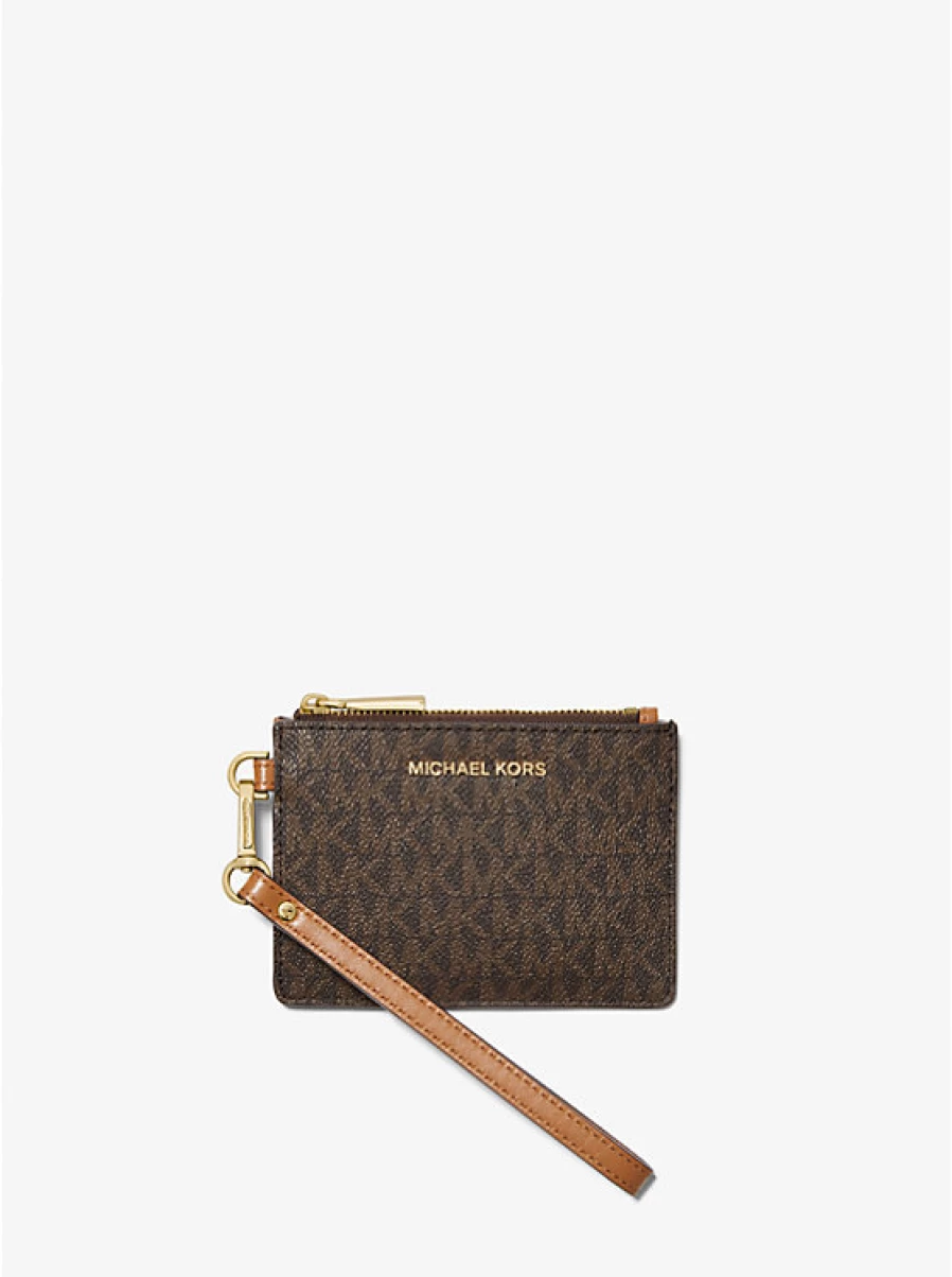 Michael Kors Women's Small Logo Coin Purse with Wrist Strap