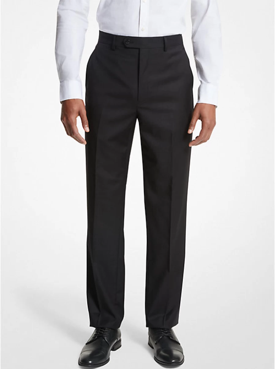 Michael Kors Men's Wool Blend Dress Pants - Modern Fit for Business & Formal Wear