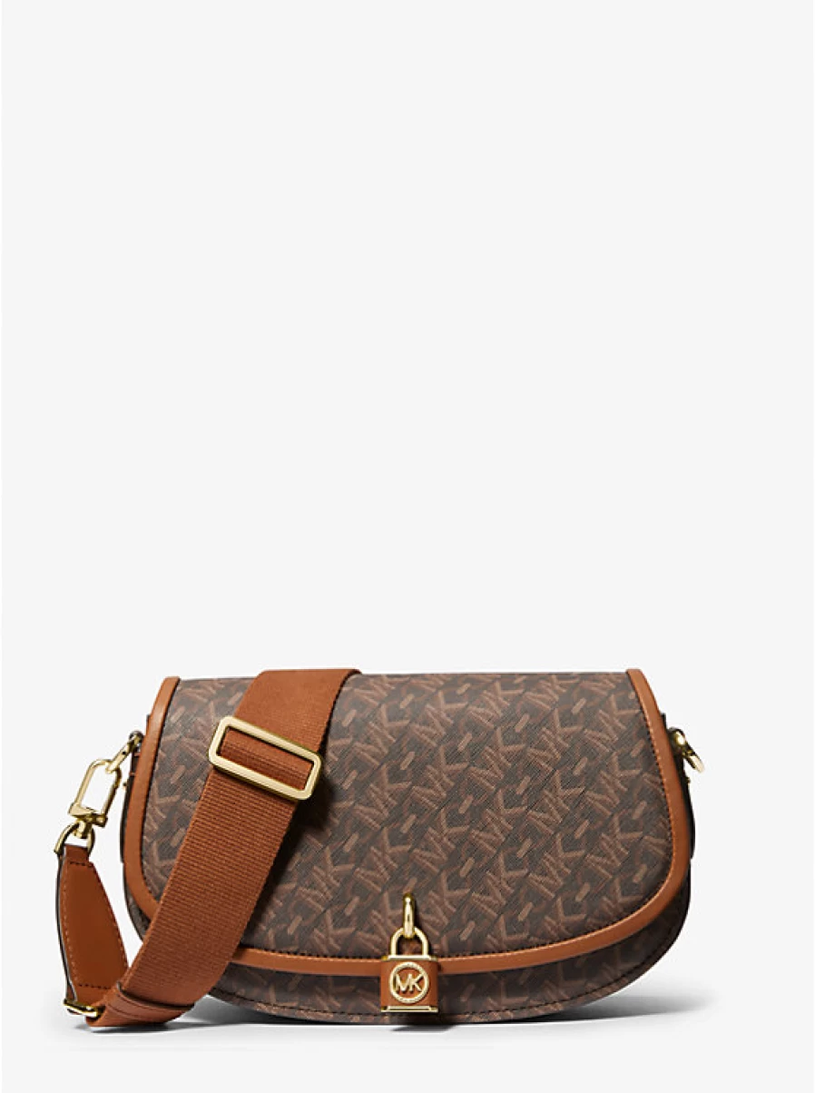 Michael Kors Mila Medium Empire Signature Logo Crossbody Bag for Women