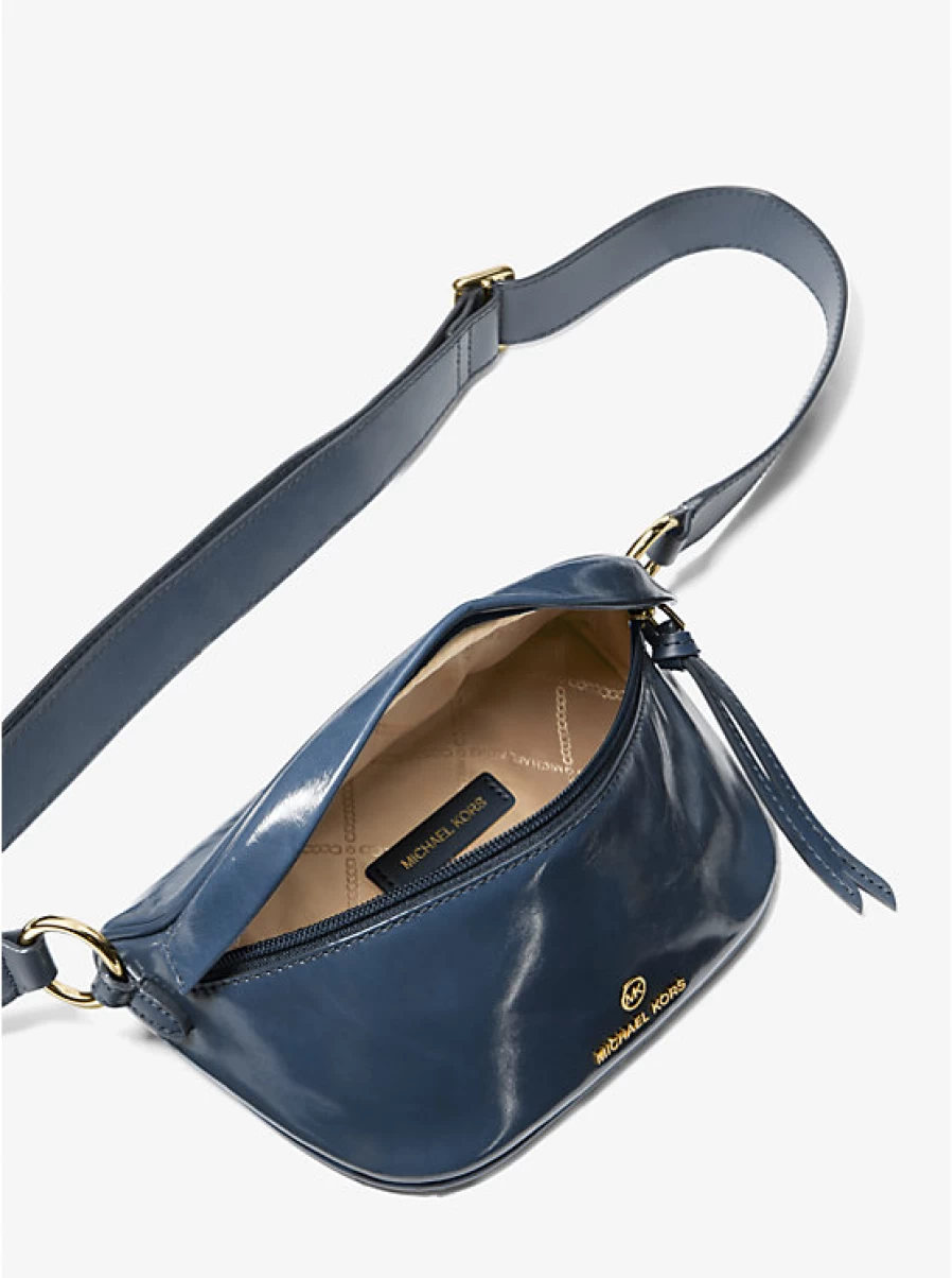 Michael Kors Women's Small Patent Leather Backpack with Adjustable Straps