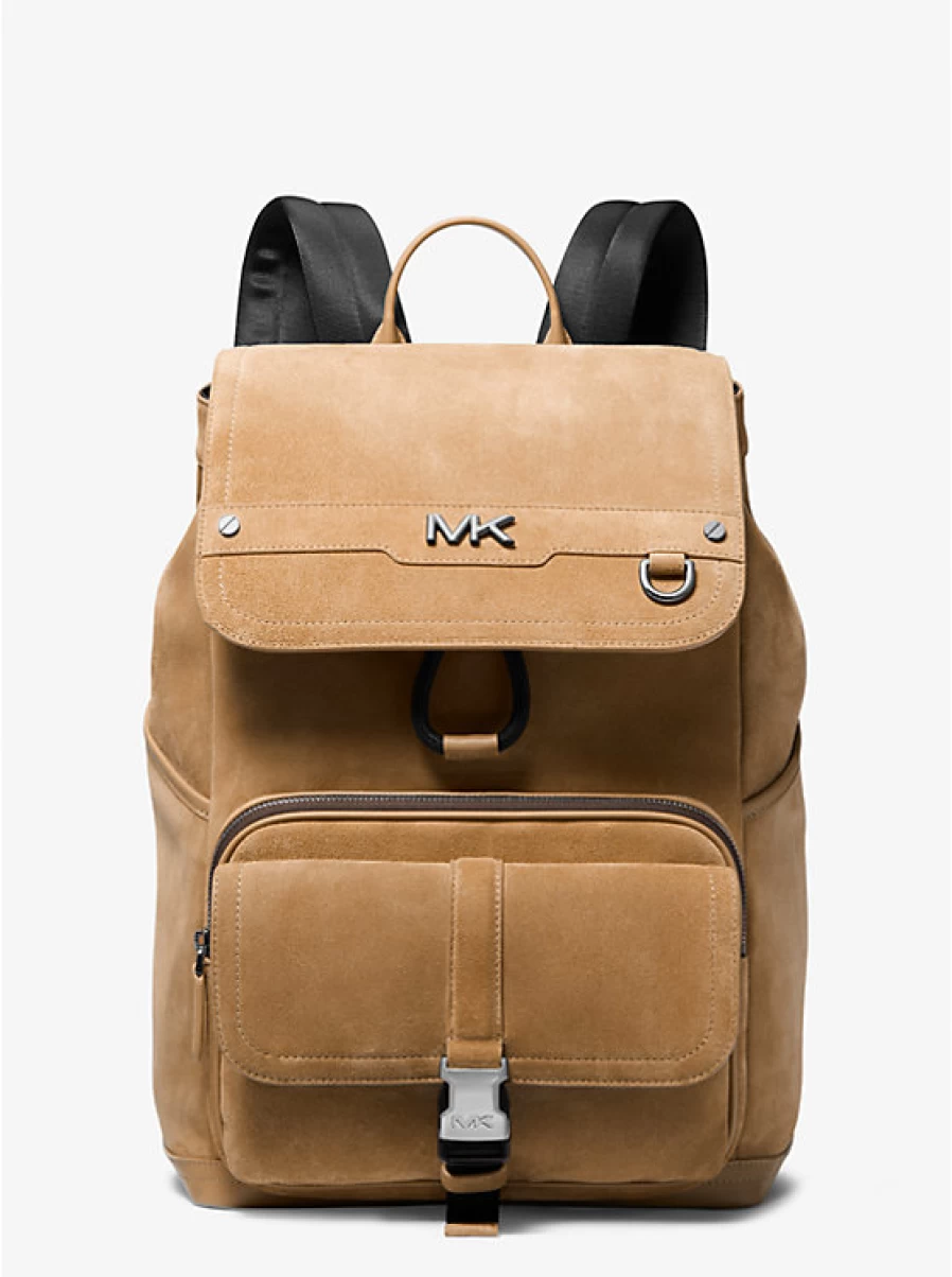 Michael Kors Varick Suede Backpack for Men - Premium Leather Laptop Bag