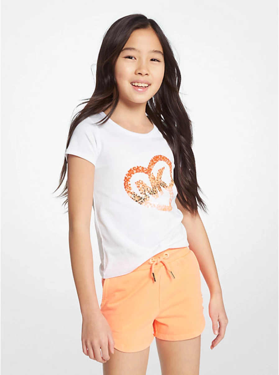 Michael Kors Kids' Stretch Cotton Drawstring Shorts for Comfort & Play