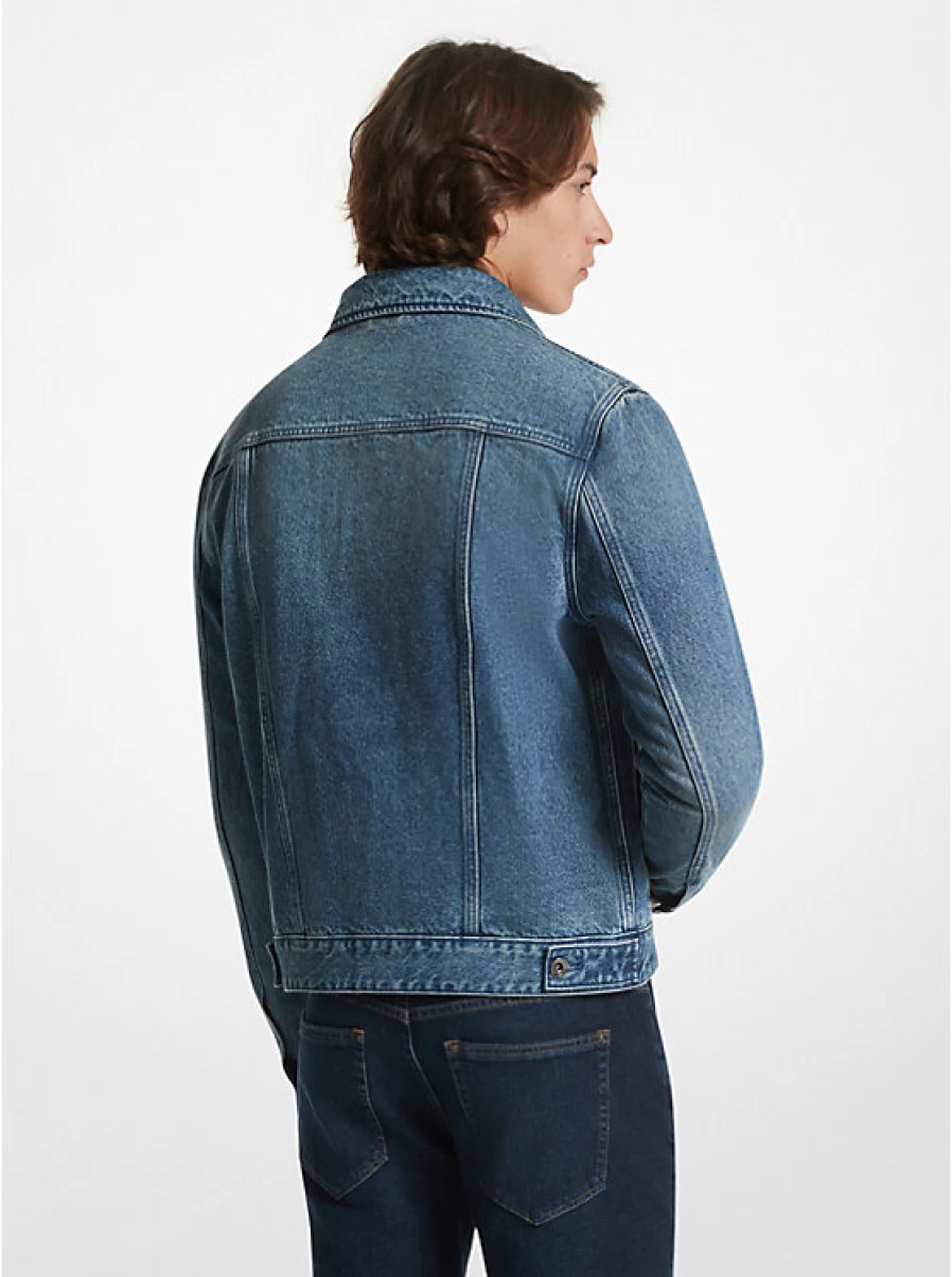Michael Kors Men's Denim Jacket - Classic Trucker Style for Men