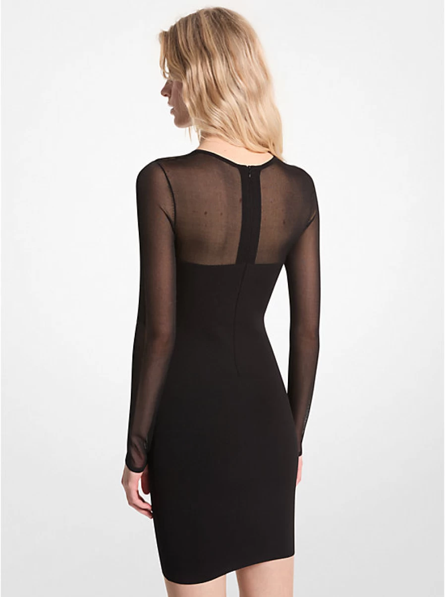 Michael Kors Women's Sheer Viscose Blend Mini Dress - Lightweight & Stylish Summer Outfit