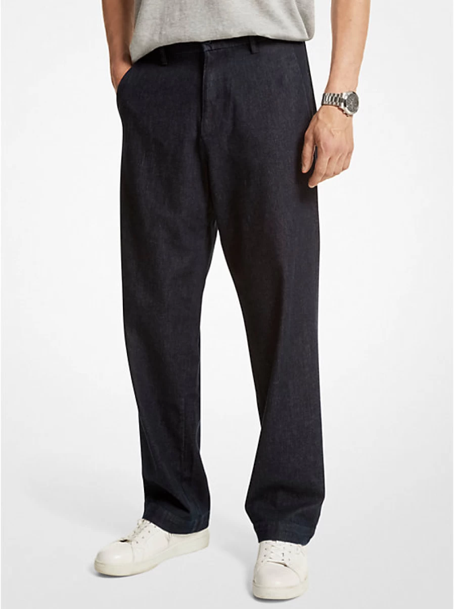 Michael Kors Men's Stretch Cotton Flared Chino Pants