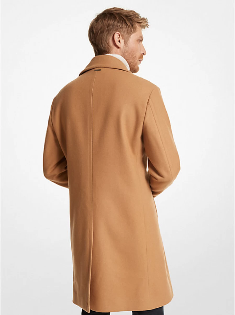 Michael Kors Men's Wool Blend Double-Breasted Overcoat
