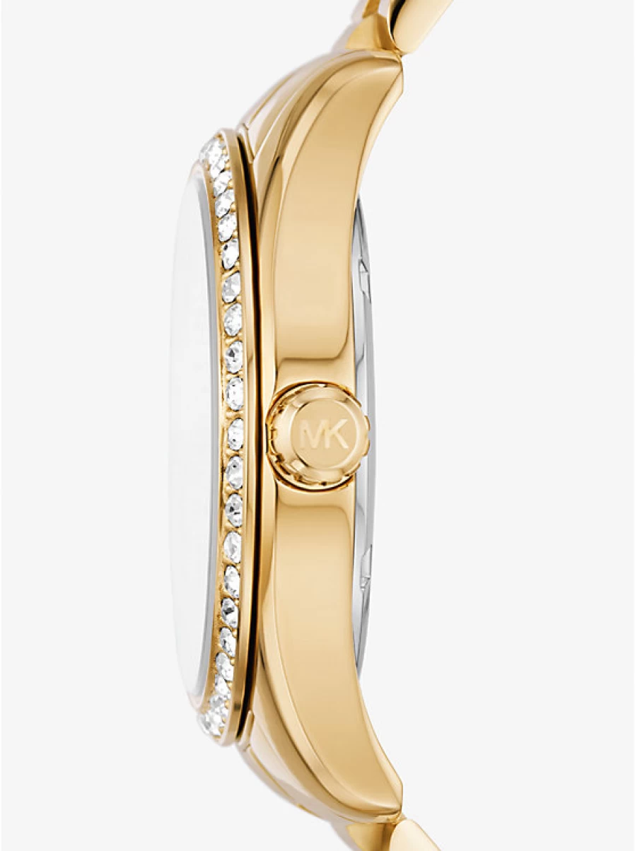 Michael Kors Lexington Women's Watch and Jewelry Gift Set with Gold-Tone Accents