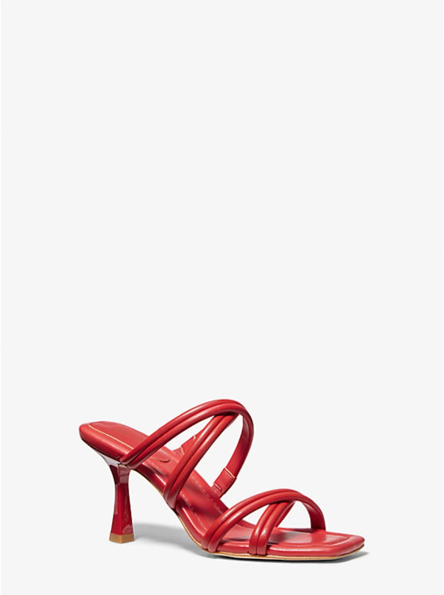 Michael Kors Women's Corrine Leather Sandals – Stylish & Comfortable Footwear