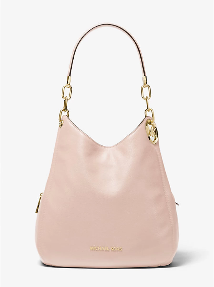 Michael Kors Women's Large Lillie Leather Backpack Shoulder Bag in Grained Leather