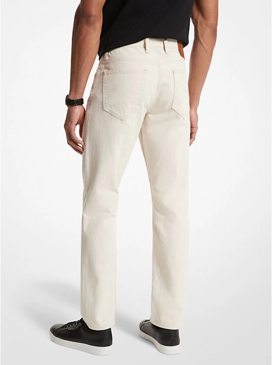 Michael Kors Men's Stretch Cotton Linen Blend Slim Fit Jeans for Comfort and Style