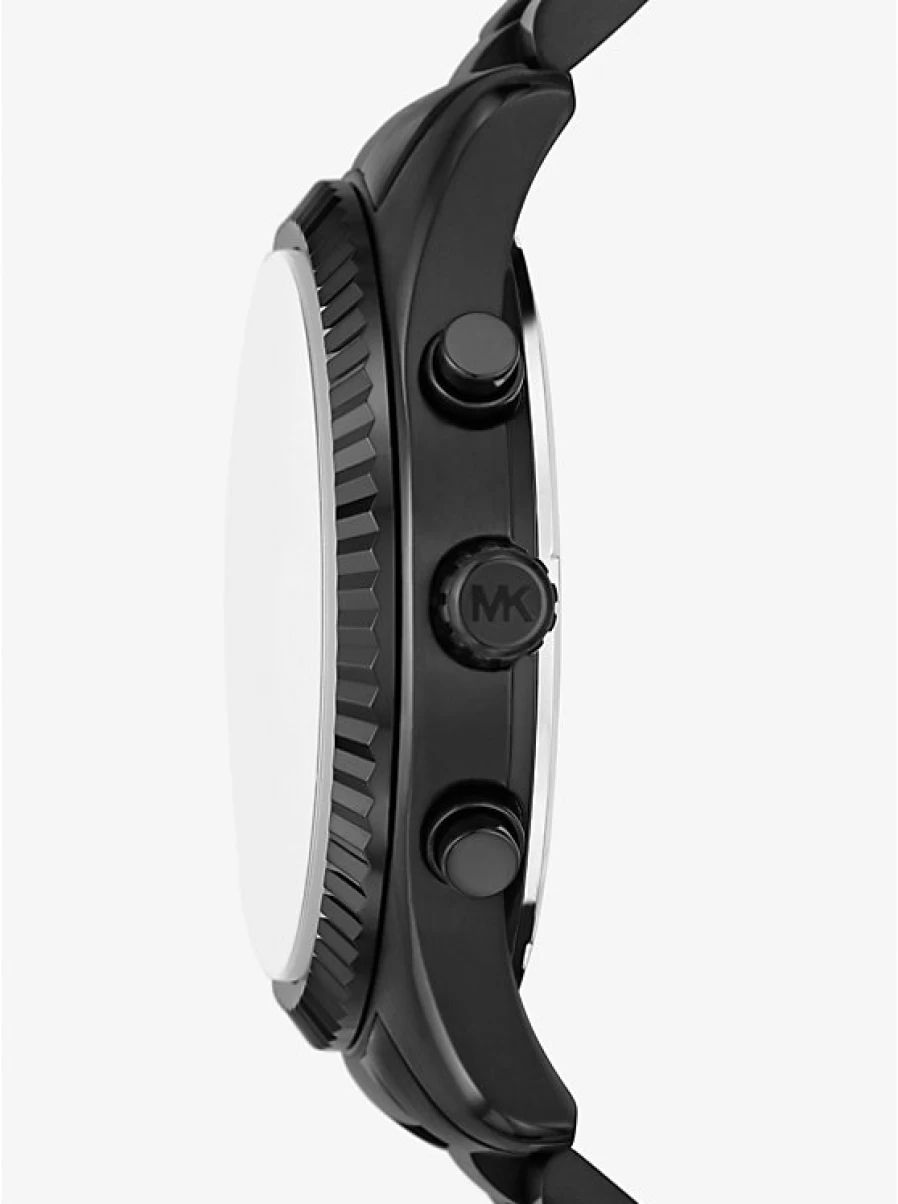 Michael Kors Men's Lexington Oversized Black Tone Watch
