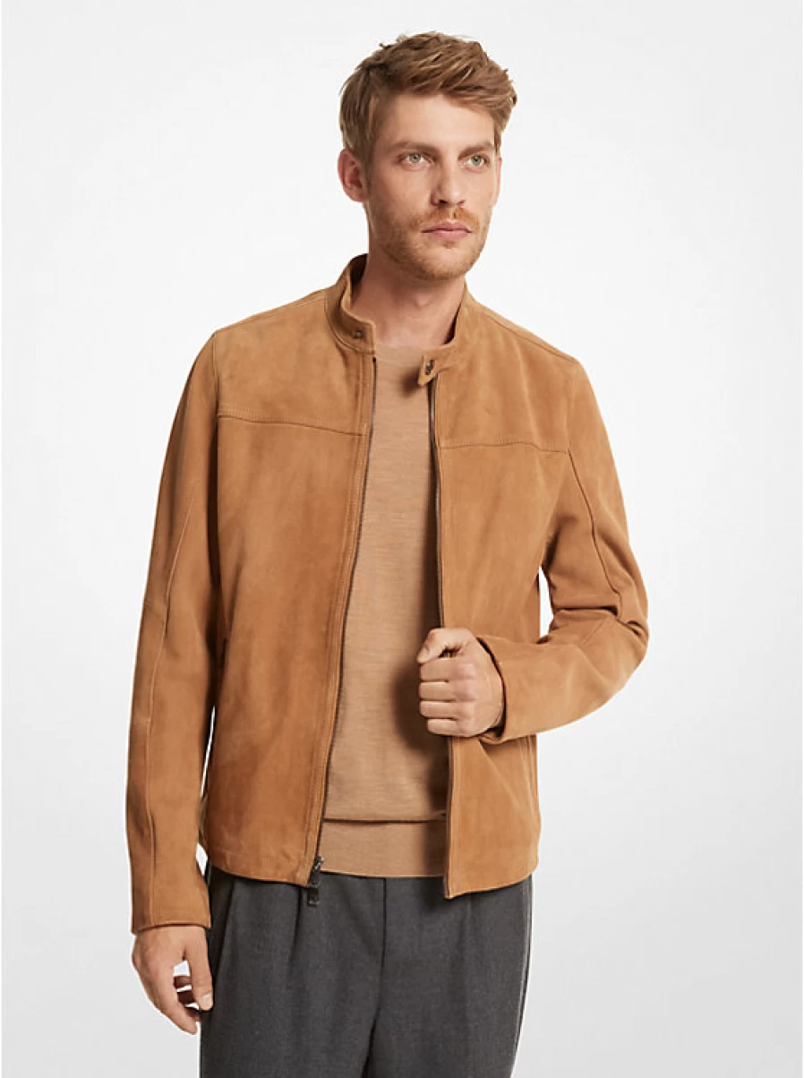 Michael Kors Men's Suede Runner Jacket – Stylish & Comfortable Outerwear