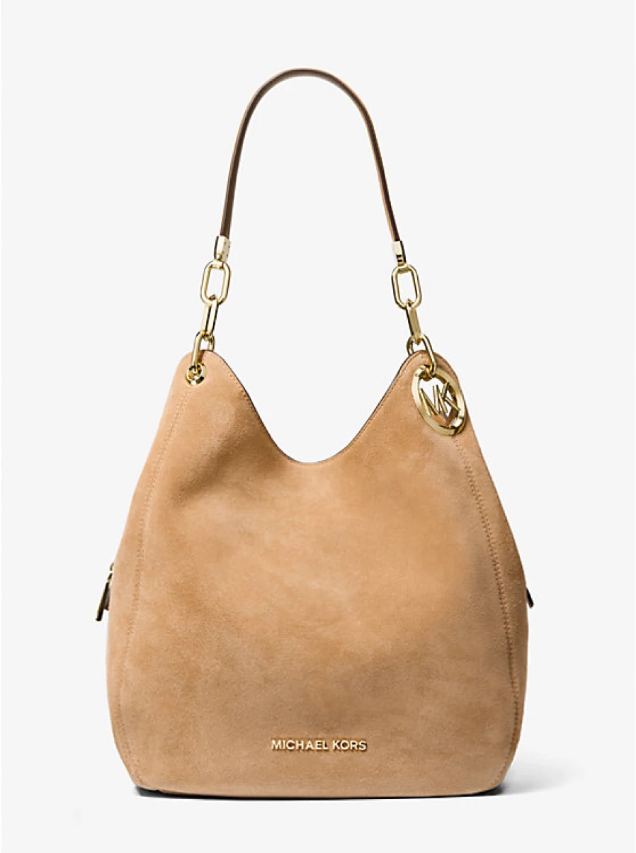 Michael Kors Women's Large Suede Lillie Backpack Shoulder Bag