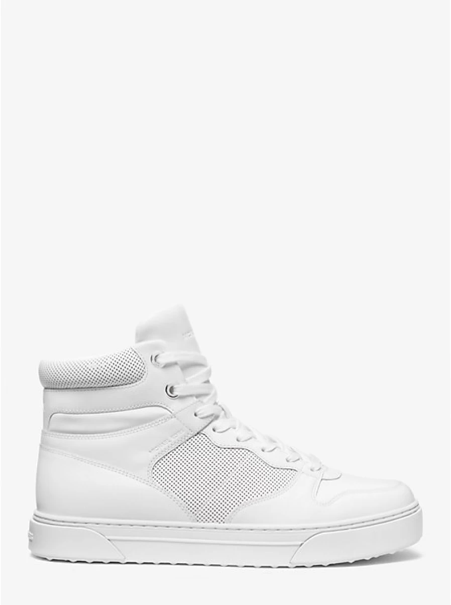 Michael Kors Men's Barett High-Top Leather Espadrille Sneakers