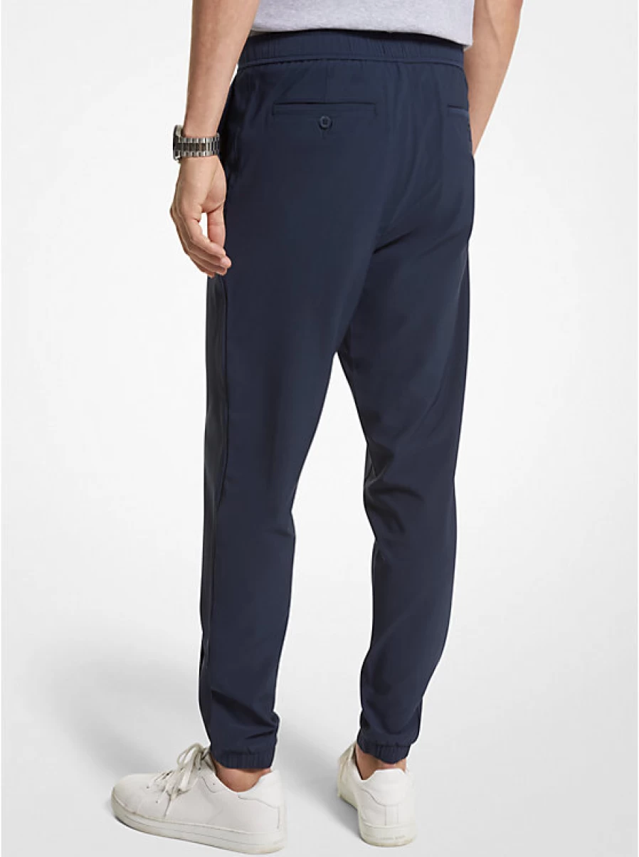 Michael Kors Men's Woven Ribbed Jogging Pants for Comfort & Style