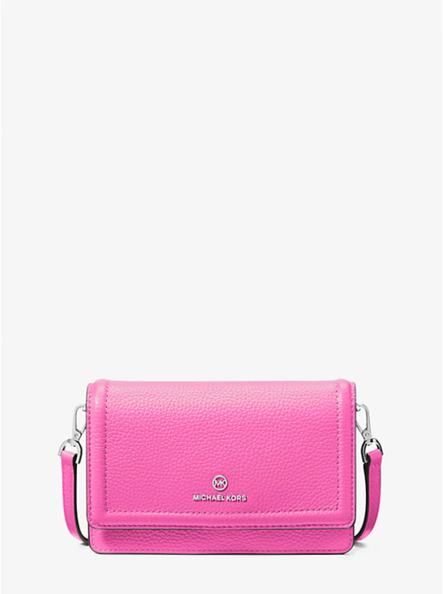 Michael Kors Women's Small Jet Set Convertible Crossbody Bag in Grained Leather for Smartphone