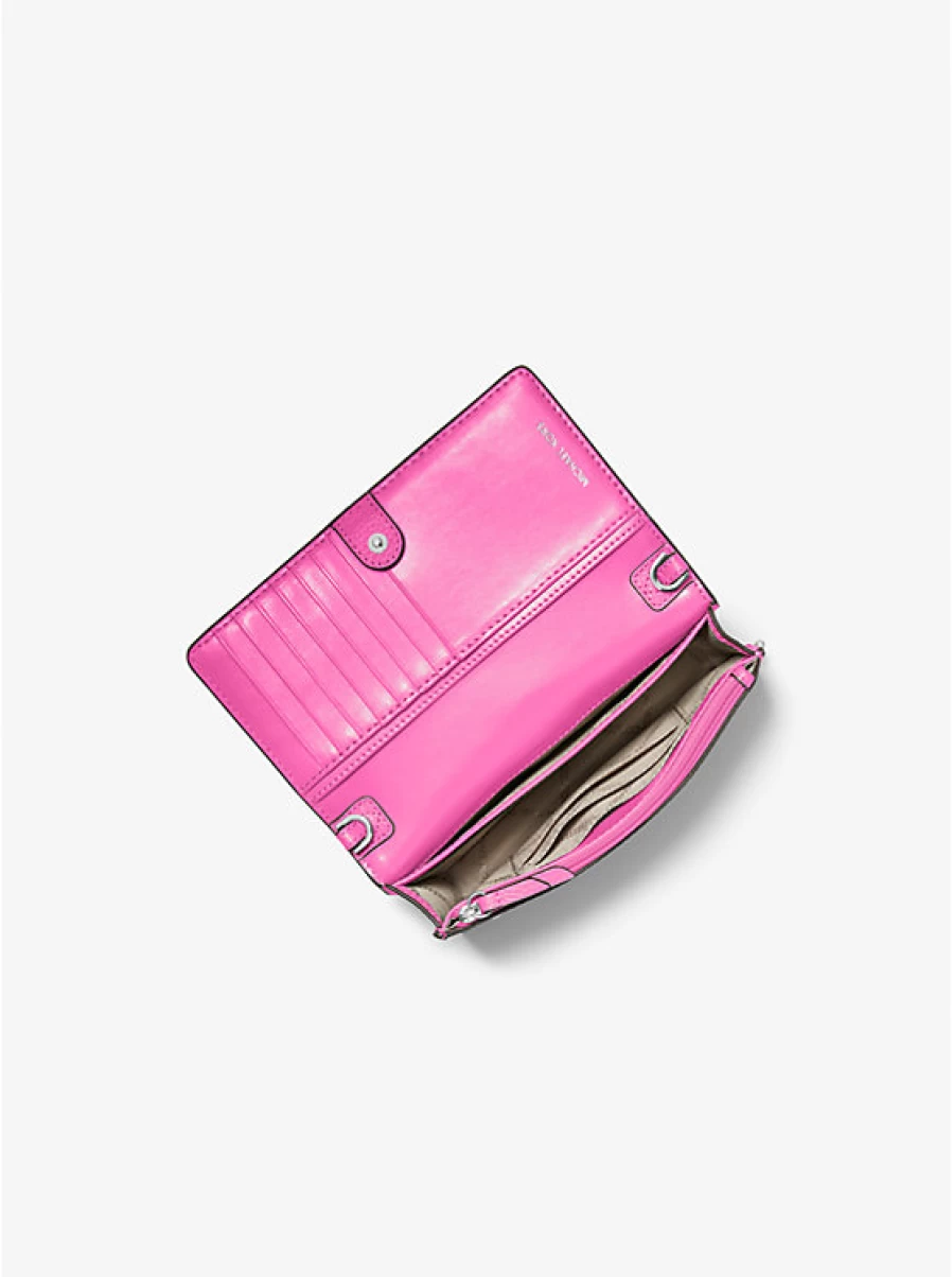 Michael Kors Women's Small Jet Set Convertible Crossbody Bag in Grained Leather for Smartphone