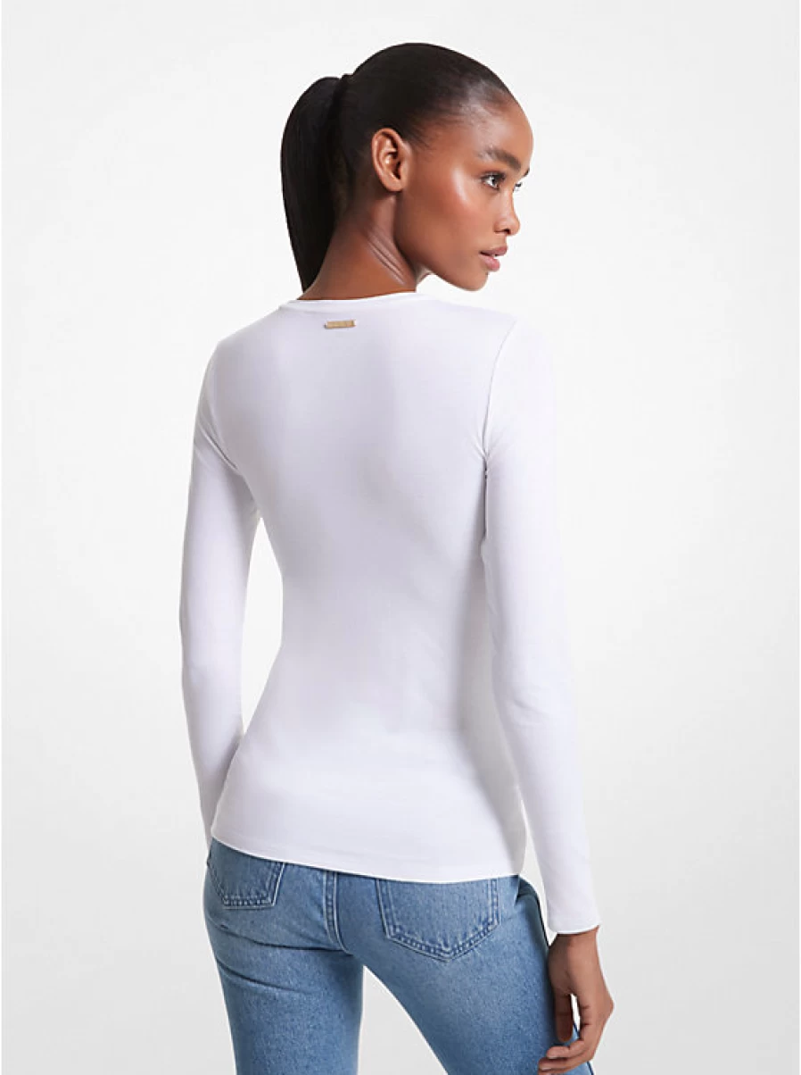 Michael Kors Women's Stretch Viscose Blouse - Comfortable & Stylish Tops