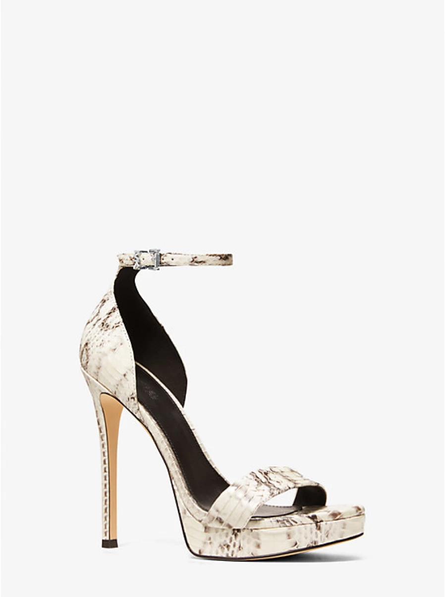 Michael Kors Women's Jordyn Snakeskin Platform Sandals