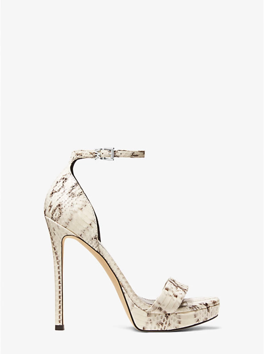 Michael Kors Women's Jordyn Snakeskin Platform Sandals