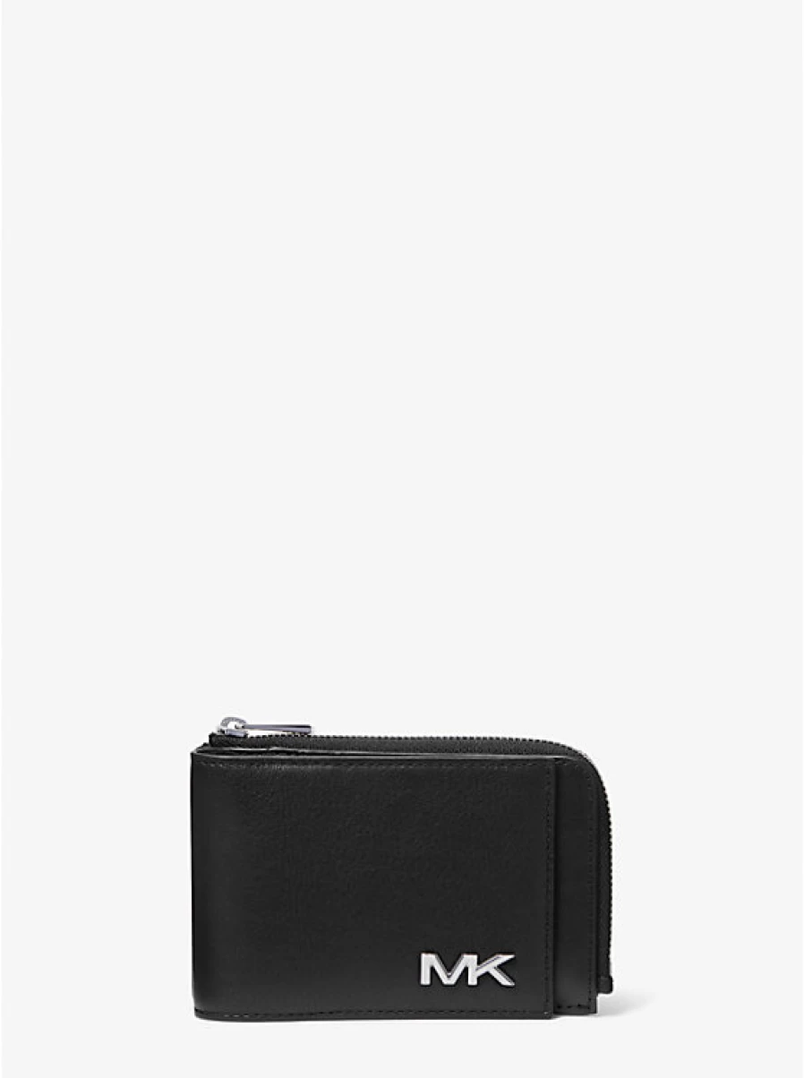 Michael Kors Men's Varick Genuine Leather Wallet for Everyday Use